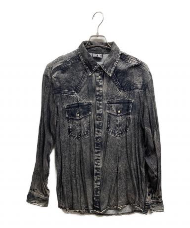 中古・古着通販】DIESEL (ディーゼル) 転写プリント長袖シャツ