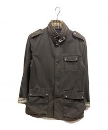 BURBERRY BLACK LABEL（バーバリーブラックレーベル）の古着「ジップアップジャケット」｜ブラウン