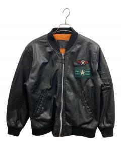 中古・古着通販】VANSON (バンソン) MA-1 フライトジャケット ブラック