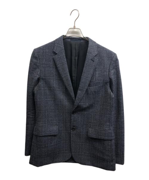 PAUL SMITH（ポールスミス）Paul Smith (ポールスミス) 2Bチェックテーラードジャケット ネイビー サイズ:Lの古着・服飾アイテム