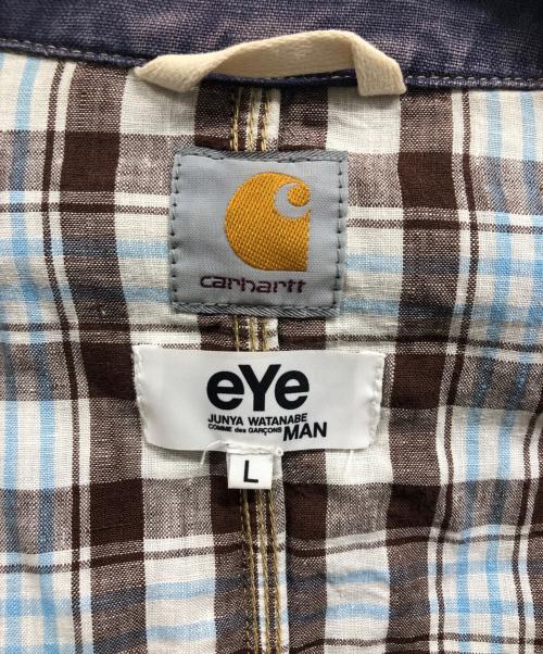 CarHartt（カーハート）CarHartt (カーハート) eYe COMME des GARCONS JUNYAWATANABE MAN (アイ コム デ ギャルソン ジュンヤ ワタナベ マン) カバーオール インディゴ サイズ:Lの古着・服飾アイテム