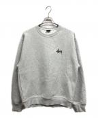stussyステューシー）の古着「BASIC LOGO RAISING OF SWEAT」｜グレー