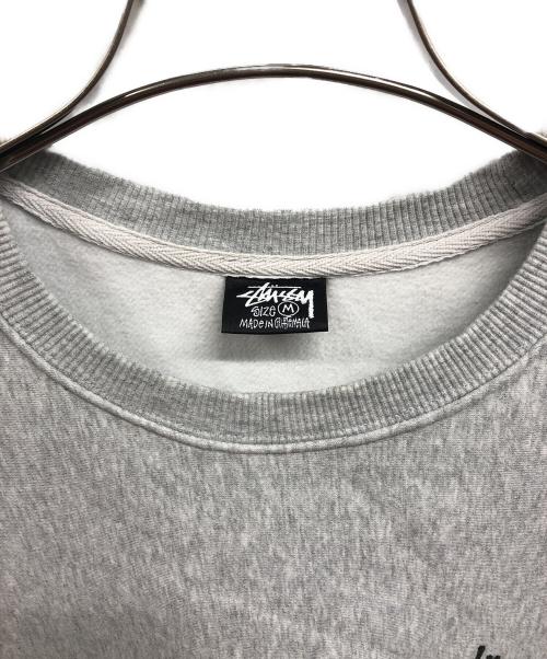 stussy（ステューシー）stussy (ステューシー) BASIC LOGO RAISING OF SWEAT グレー サイズ:Mの古着・服飾アイテム