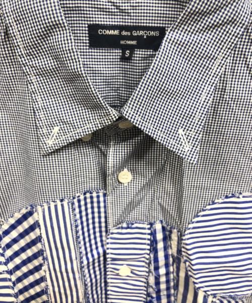 COMME des GARCONS HOMME（コムデギャルソン オム）COMME des GARCONS HOMME (コムデギャルソン オム) 半袖シャツ ブルー サイズ:Sの古着・服飾アイテム
