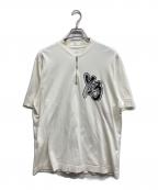 Y-3ワイスリー）の古着「ハーフジップネックTシャツ」｜ホワイト