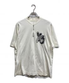 Y-3（ワイスリー）の古着「ハーフジップネックTシャツ」｜ホワイト