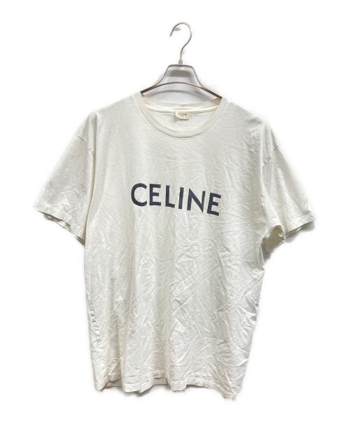 CELINE（セリーヌ）CELINE (セリーヌ) ロゴTシャツ ホワイト サイズ:XXLの古着・服飾アイテム