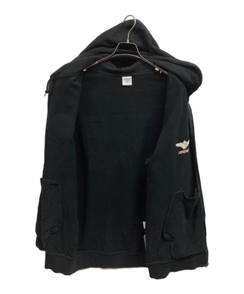 AVIREX（アヴィレックス）AVIREX (アヴィレックス) ジップパーカー/AVIREXパーカー ブラック サイズ:4Ⅼの古着・服飾アイテム