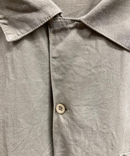 Denham（デンハム）Denham (デンハム) リネン混半袖シャツ カーキ サイズ:Mの古着・服飾アイテム