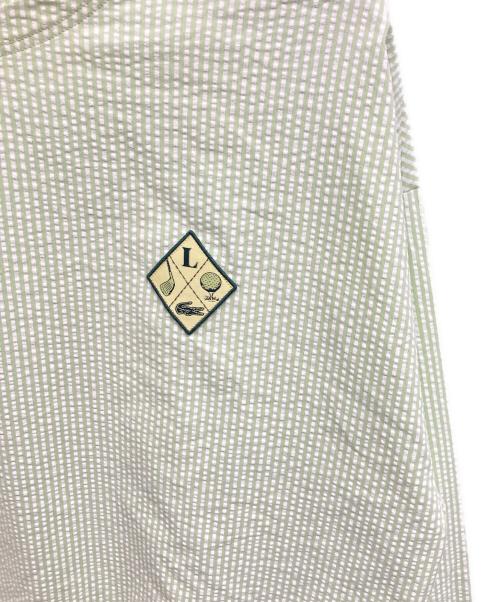 LACOSTE SPORT（ラコステスポーツ）LACOSTE SPORT (ラコステスポーツ) ウルトラドライ シアサッカーゴルフプルオーバースウェットシャツ グリーン サイズ:US Mの古着・服飾アイテム