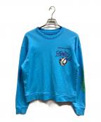 CHROME HEARTS×MATTY BOYクロムハーツ×マッティーボーイ）の古着「PPO BRAIN NEW SWTSHRT　ブレインニュープリントスウェット」｜ブルー