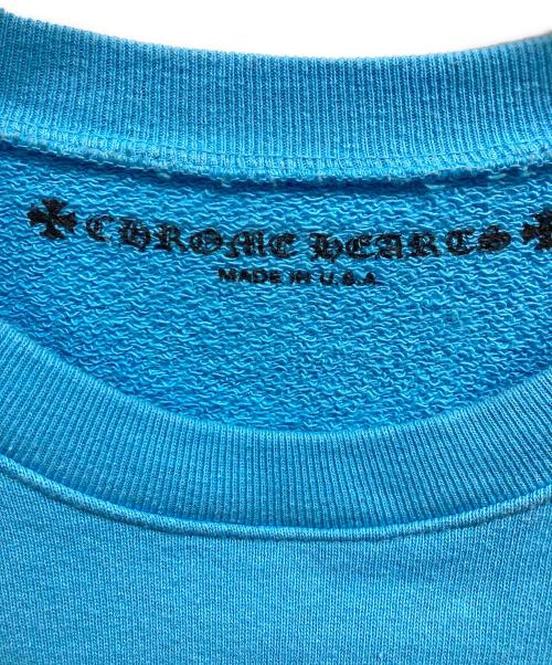 CHROME HEARTS（クロムハーツ）CHROME HEARTS (クロムハーツ) MATTY BOY (マッティーボーイ) PPO BRAIN NEW SWTSHRT　ブレインニュープリントスウェット ブルー サイズ:Sの古着・服飾アイテム