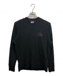 DIESEL（ディーゼル）の古着「S-PEWTER-NEWクルーネックスウェット」｜ブラック