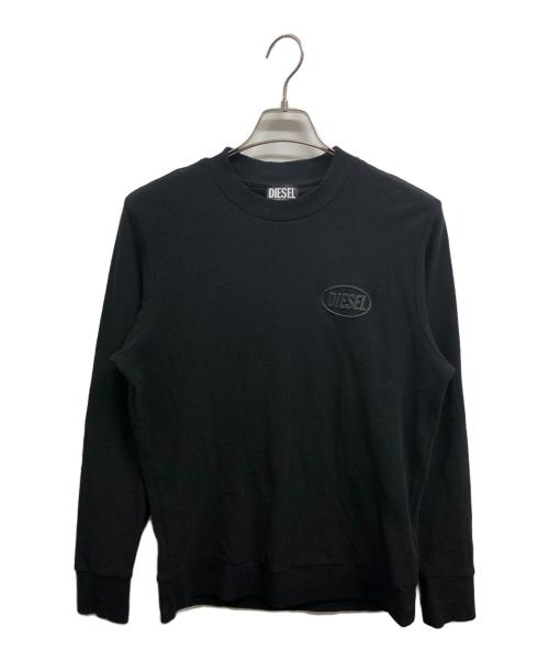DIESEL（ディーゼル）DIESEL (ディーゼル) S-PEWTER-NEWクルーネックスウェット ブラック サイズ:Sの古着・服飾アイテム