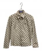 BURBERRY BLUE LABELバーバリー ブルー レーベル）の古着「チェックシャツ」｜ベージュ