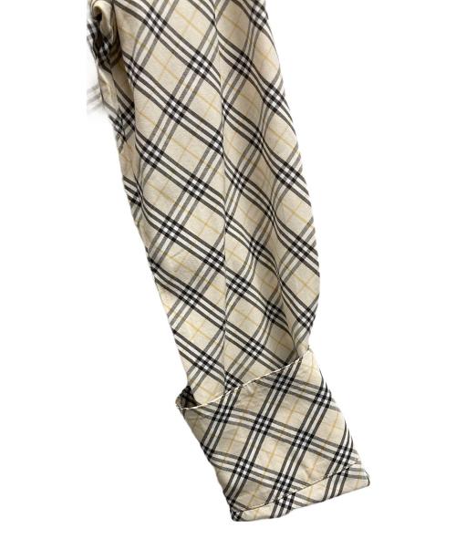 BURBERRY BLUE LABEL（バーバリー ブルー レーベル）BURBERRY BLUE LABEL (バーバリー ブルー レーベル) チェックシャツ ベージュ サイズ:38の古着・服飾アイテム