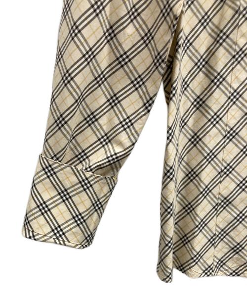 BURBERRY BLUE LABEL（バーバリー ブルー レーベル）BURBERRY BLUE LABEL (バーバリー ブルー レーベル) チェックシャツ ベージュ サイズ:38の古着・服飾アイテム
