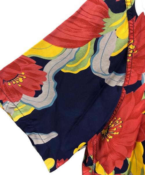 Sun Surf（サンサーフ）Sun Surf (サンサーフ) NIGHT BLOOMING CEREUS BORDER ブルー サイズ:Ｓの古着・服飾アイテム