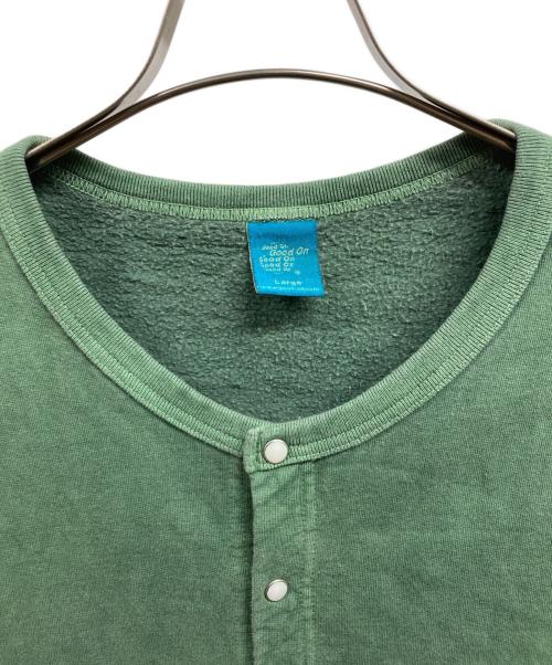 good on（グッドオン）good on (グッドオン) スナップカーディガン/	good onカーディガン グリーン サイズ:Lの古着・服飾アイテム