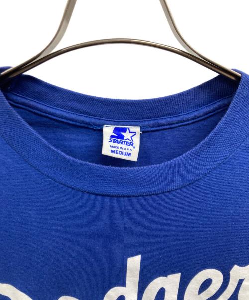 STARTER（スターター）STARTER (スターター) Dodgers プリントtシャツ/STARTERTシャツ ブルー サイズ:Mの古着・服飾アイテム