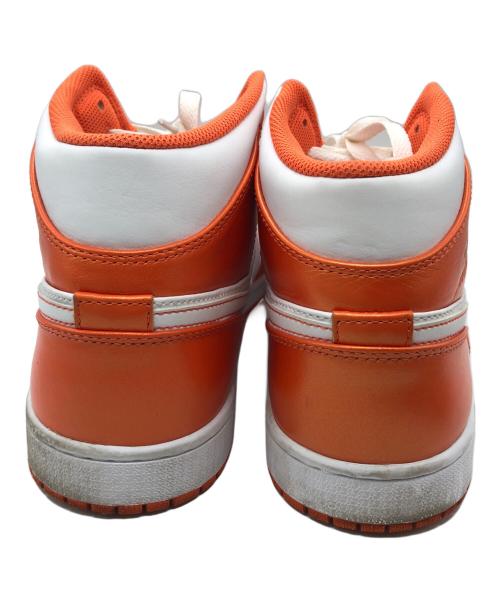 NIKE（ナイキ）NIKE (ナイキ) AIR JORDAN 1 MID SE ハイカットスニーカー ホワイト×オレンジ サイズ:29の古着・服飾アイテム