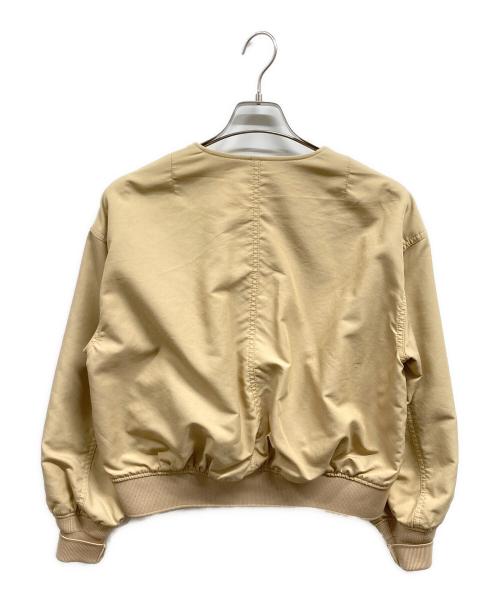 MACPHEE（マカフィー）MACPHEE (マカフィー) コットンナイロン ショートMA-1ブルゾン ベージュ サイズ:36の古着・服飾アイテム