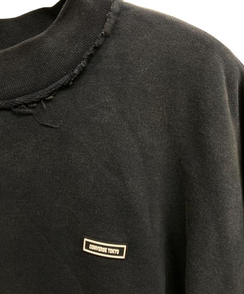CONVERSE TOKYO（コンバーストウキョウ）CONVERSE TOKYO (コンバーストウキョウ) BI-COLOR ZIP DESIGN SWEAT ブラック×ネイビー サイズ:ＦＲＥＥの古着・服飾アイテム