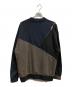 CONVERSE TOKYO (コンバーストウキョウ) BI-COLOR ZIP DESIGN SWEAT ブラック×ネイビー サイズ:ＦＲＥＥ：6000円