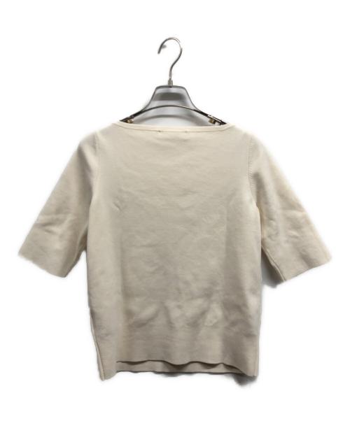 Demi-Luxe Beams（デミルクス ビームス）Demi-Luxe BEAMS (デミルクス ビームス) シンプル ボートネックニット .M アイボリー サイズ:FREEの古着・服飾アイテム