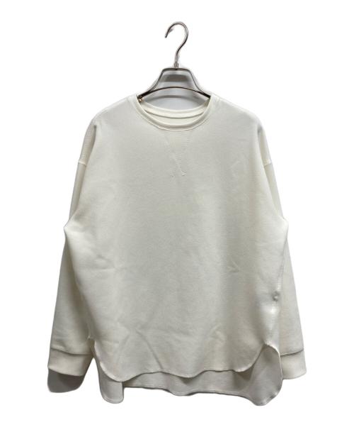 Whim Gazette（ウィムガゼット）Whim Gazette (ウィムガゼット) Vガゼットプルオーバー ホワイト サイズ:34の古着・服飾アイテム