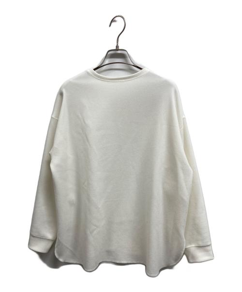 Whim Gazette（ウィムガゼット）Whim Gazette (ウィムガゼット) Vガゼットプルオーバー ホワイト サイズ:34の古着・服飾アイテム