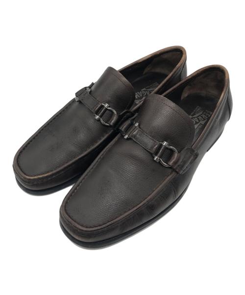 Salvatore Ferragamo（サルヴァトーレ フェラガモ）Salvatore Ferragamo (サルヴァトーレ フェラガモ) ローファー ブラウン サイズ:SIZE 7 1/2の古着・服飾アイテム