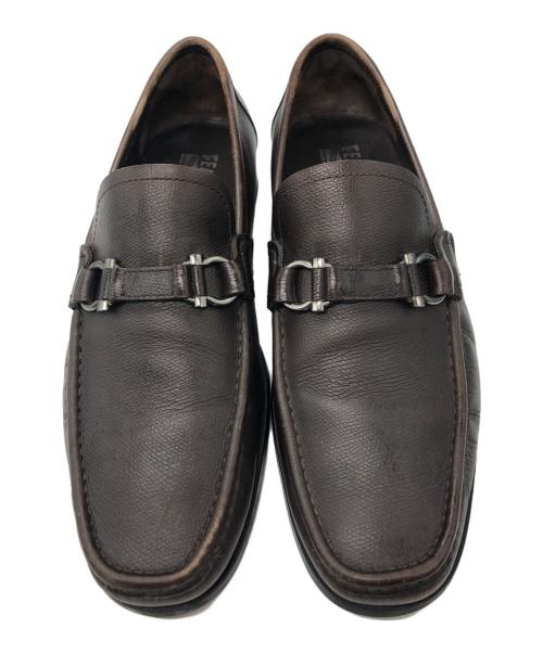 Salvatore Ferragamo（サルヴァトーレ フェラガモ）Salvatore Ferragamo (サルヴァトーレ フェラガモ) ローファー ブラウン サイズ:SIZE 7 1/2の古着・服飾アイテム