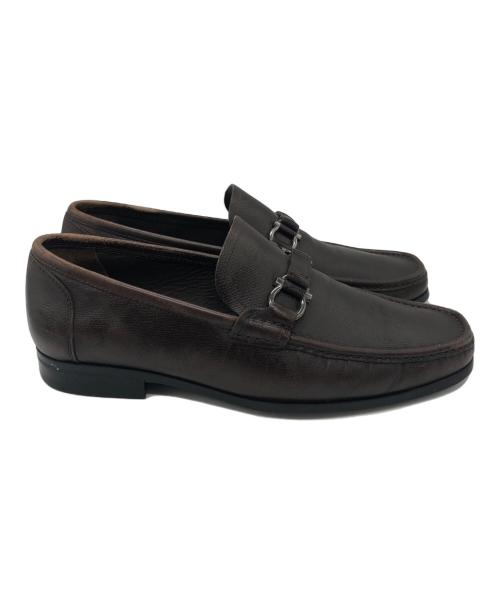 Salvatore Ferragamo（サルヴァトーレ フェラガモ）Salvatore Ferragamo (サルヴァトーレ フェラガモ) ローファー ブラウン サイズ:SIZE 7 1/2の古着・服飾アイテム