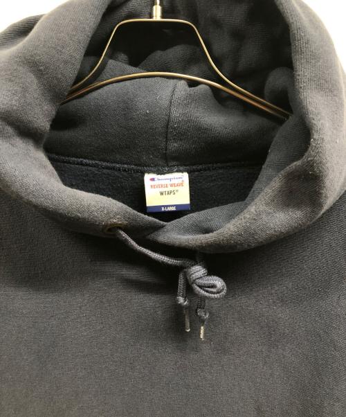 Champion（チャンピオン）Champion (チャンピオン) WTAPS (ダブルタップス) REVERSE WEAVE HOODED ネイビー サイズ:XLの古着・服飾アイテム