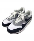 NIKEナイキ）の古着「AIR MAX 1 LV8」｜ネイビー×ホワイト