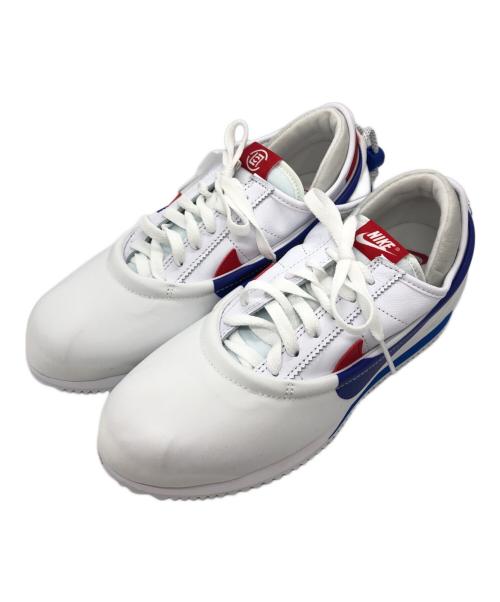 NIKE（ナイキ）NIKE (ナイキ) CLOT (クロット) CORTEZ FORREST GUMP WHITE/GAME ROYAL-UNIVERSITY RED ホワイト サイズ:28の古着・服飾アイテム