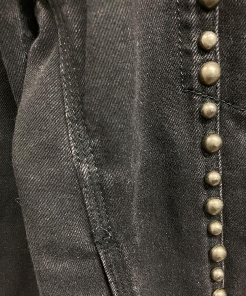 DIESEL（ディーゼル）DIESEL (ディーゼル) スタッズデニムジャケット ブラック サイズ:Lの古着・服飾アイテム