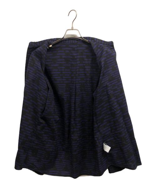 ISSEY MIYAKE MEN（イッセイミヤケメン）ISSEY MIYAKE MEN (イッセイミヤケメン) 総柄シャツ ブラック×パープル サイズ:3の古着・服飾アイテム
