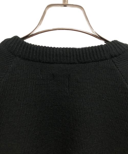 CDG（シーディージー）CDG (シーディージー) ロゴラグランニット ブラック サイズ:Lの古着・服飾アイテム