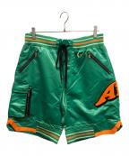 NOT FOR SALE×Aiplノットフォーセール×エイプル）の古着「ハーフパンツ」｜グリーン