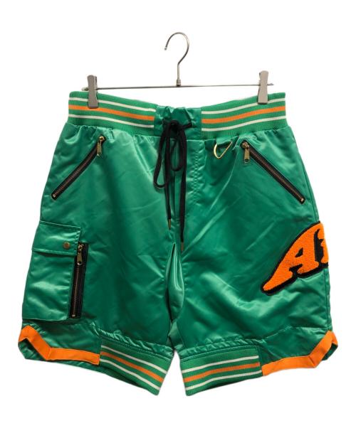 NOT FOR SALE（ノットフォーセール）NOT FOR SALE (ノットフォーセール) Aipl (エイプル) ハーフパンツ グリーン サイズ:XLの古着・服飾アイテム