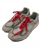 NEW BALANCEニューバランス）の古着「M990VS2 ローカットスニーカー」｜レッド×グレー
