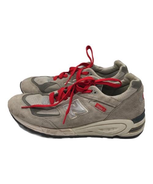 NEW BALANCE（ニューバランス）NEW BALANCE (ニューバランス) M990VS2 ローカットスニーカー レッド×グレー サイズ:28の古着・服飾アイテム