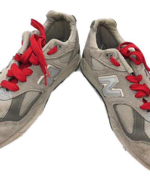 NEW BALANCE（ニューバランス）NEW BALANCE (ニューバランス) M990VS2 ローカットスニーカー レッド×グレー サイズ:28の古着・服飾アイテム