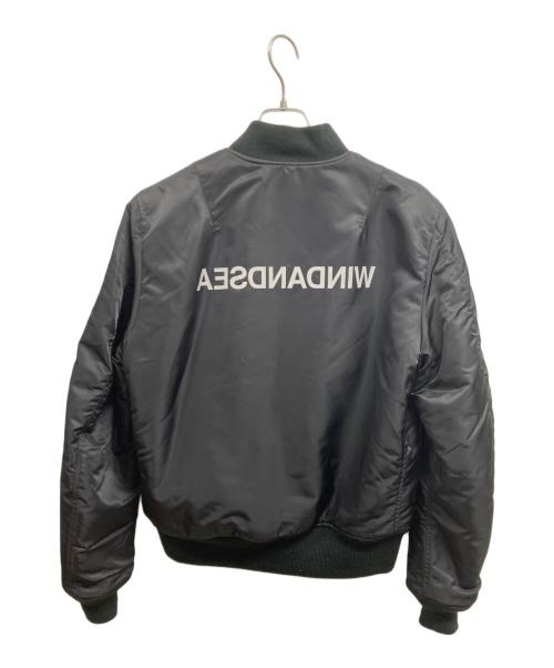 WIND AND SEA（ウィンダンシー）WIND AND SEA (ウィンダンシー) 19AW REVERSIBLE MA-1 ブラック サイズ:Lの古着・服飾アイテム