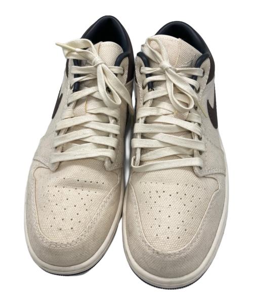 NIKE（ナイキ）NIKE (ナイキ) The Air Jordan 1 Low “Pale Ivory” Slips Into Canvas アイボリー サイズ:28の古着・服飾アイテム