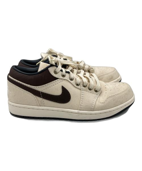 NIKE（ナイキ）NIKE (ナイキ) The Air Jordan 1 Low “Pale Ivory” Slips Into Canvas アイボリー サイズ:28の古着・服飾アイテム