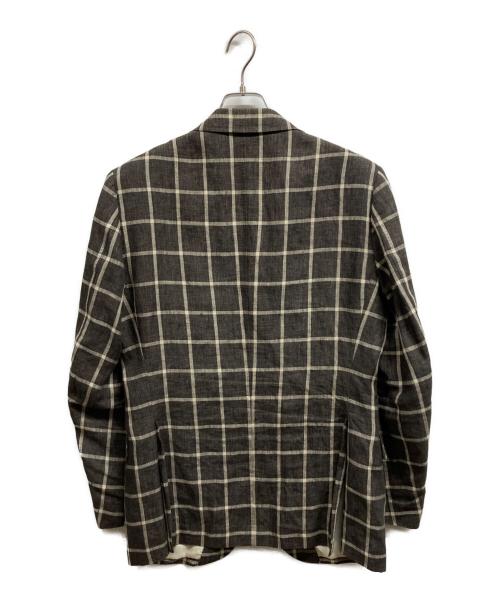 ORMEZZANO（オルメザーノ）ORMEZZANO (オルメザーノ) リネンジャケット ブラウン サイズ:不明の古着・服飾アイテム