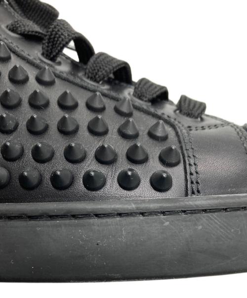 Christian Louboutin（クリスチャン・ルブタン）Christian Louboutin (クリスチャン・ルブタン) スタッズ付きハイカットスニーカー ブラック サイズ:40の古着・服飾アイテム